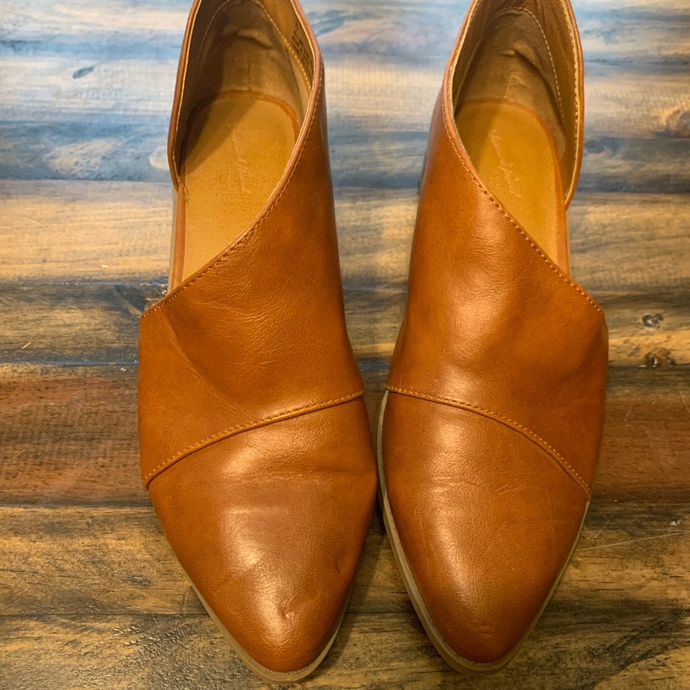 Brown Cutout Booties